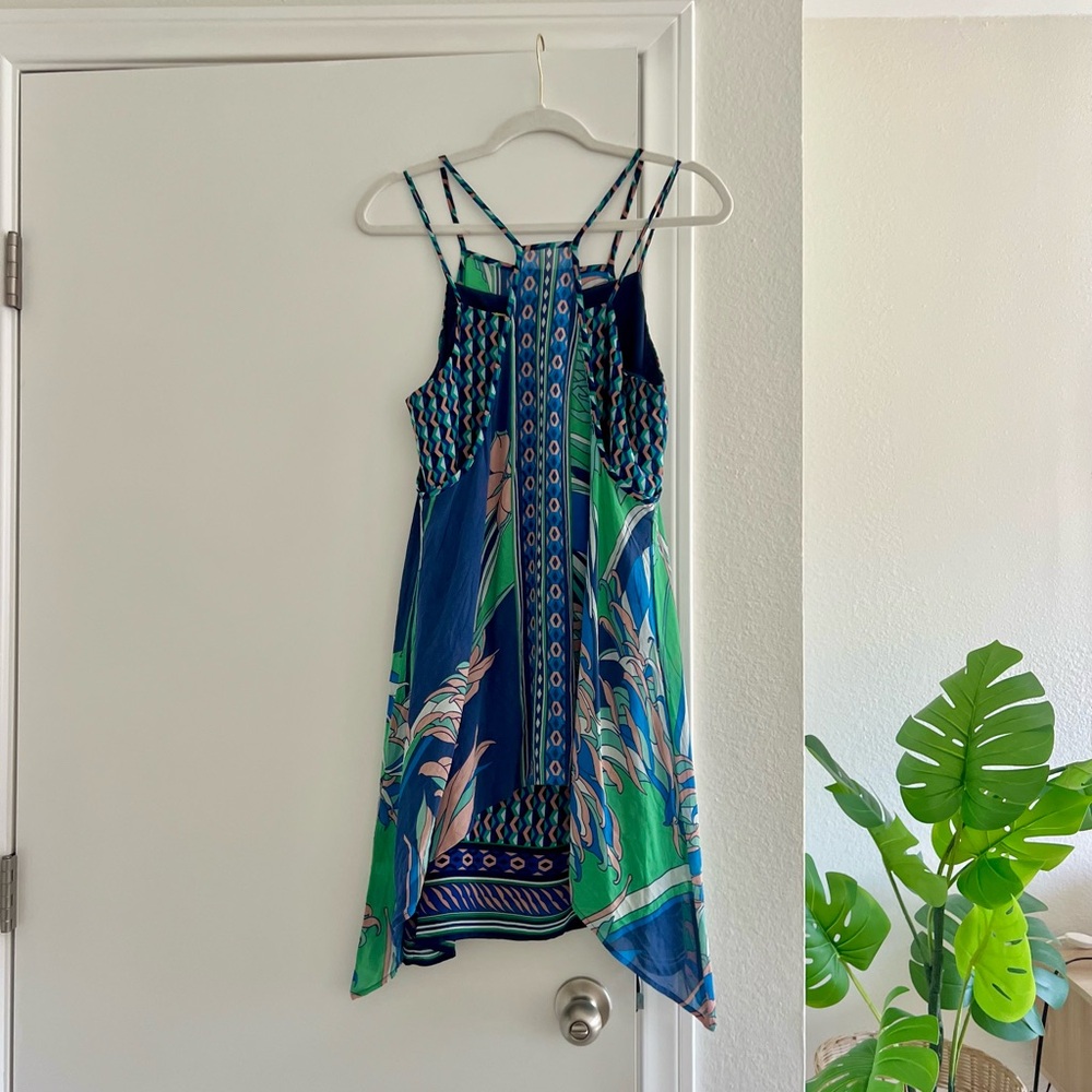 Maeve Tropical Blue Green Lightweight Sleeveless Dress - Picture 5 of 5